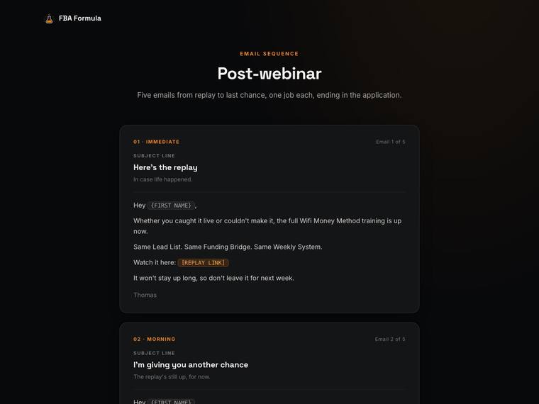 Post-webinar preview