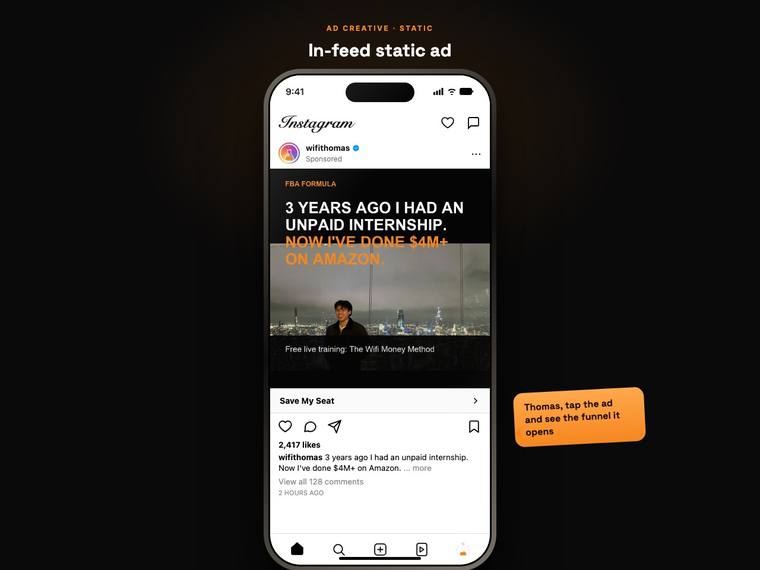 Static ad preview