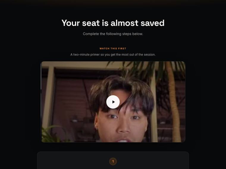Thank-you page preview